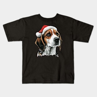 Christmas Beagle Kids T-Shirt